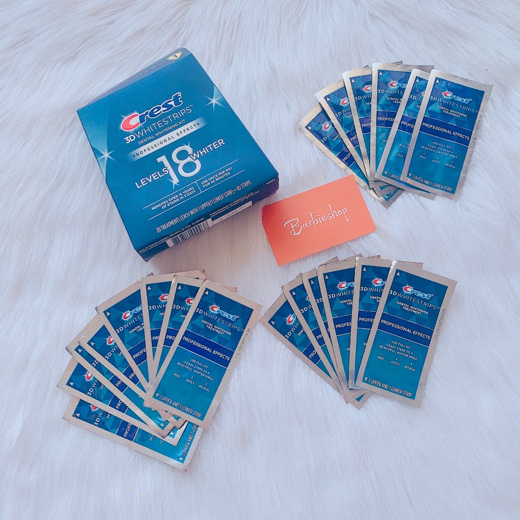 Miếng Dán Trắng Răng Crest 3D Whitestrips