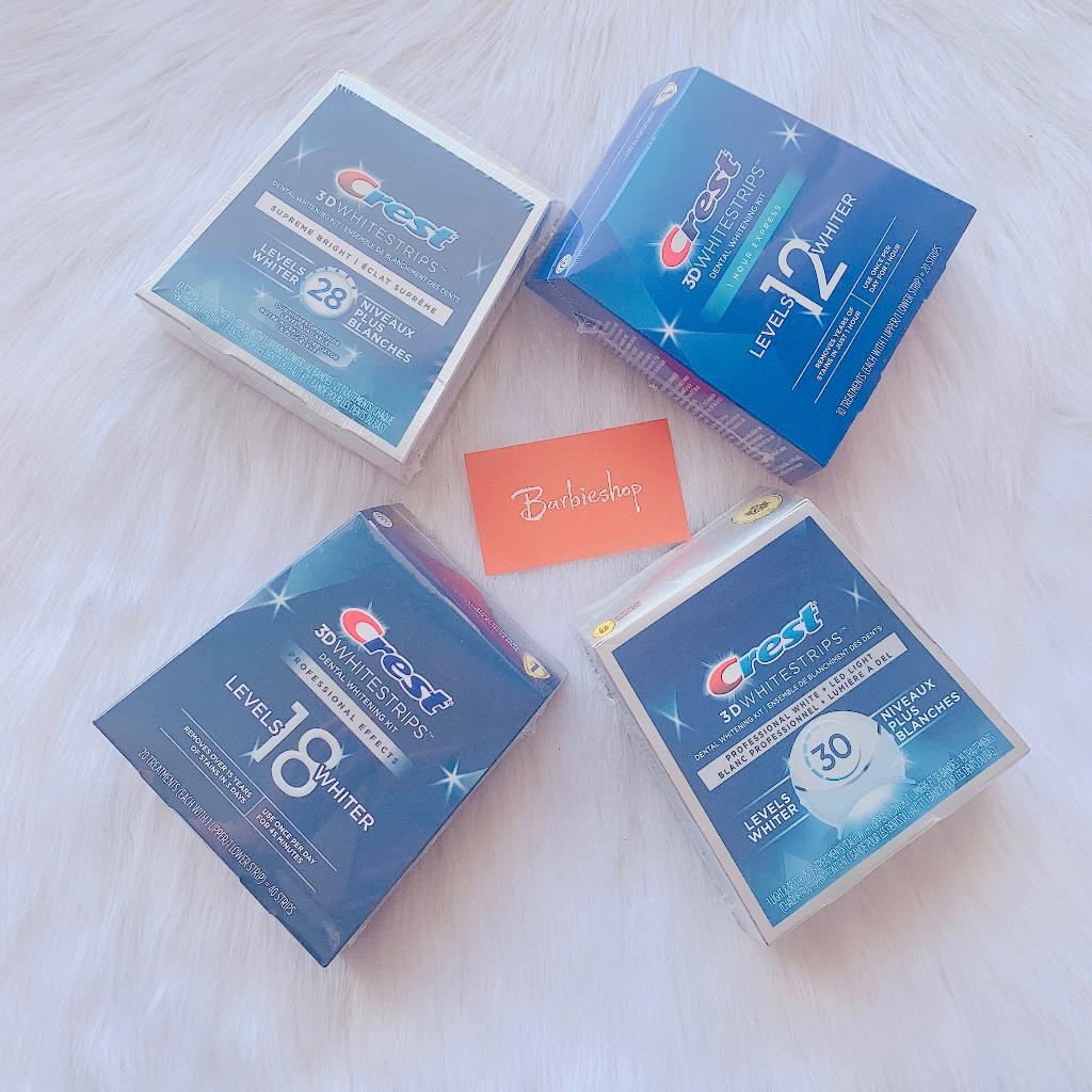 Miếng Dán Trắng Răng Crest 3D Whitestrips