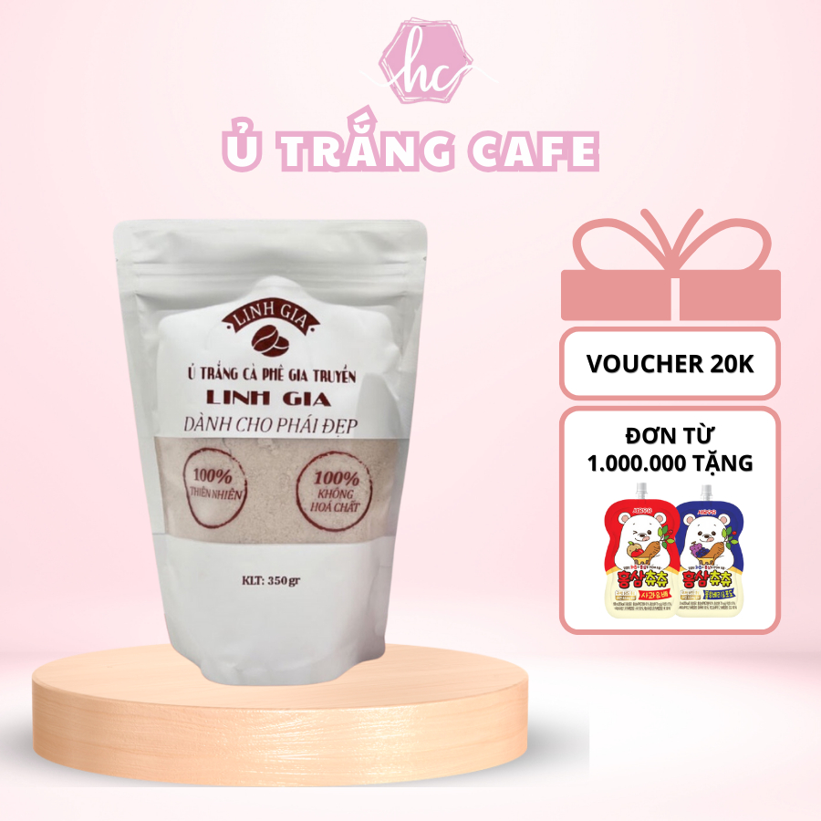 Ủ Trắng CAFE Linh Gia 100% Thiên Nhiên Cho Face & Body