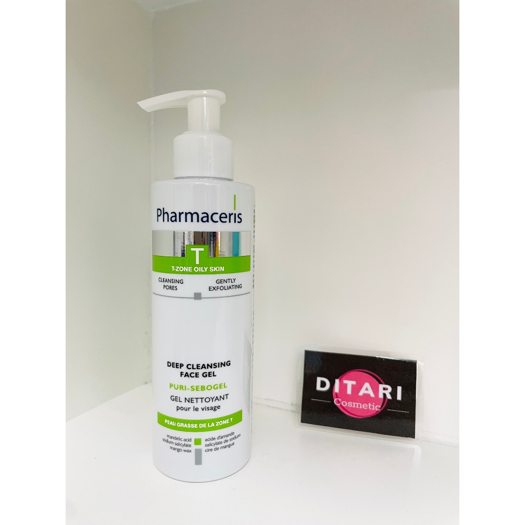 Sữa Rửa Mặt Da Dầu Mụn, Làm Sạch Sâu, Kháng Khuẩn Pharmaceris Deep Cleansing Face Gel PURI-SEBOGEL - Ditari