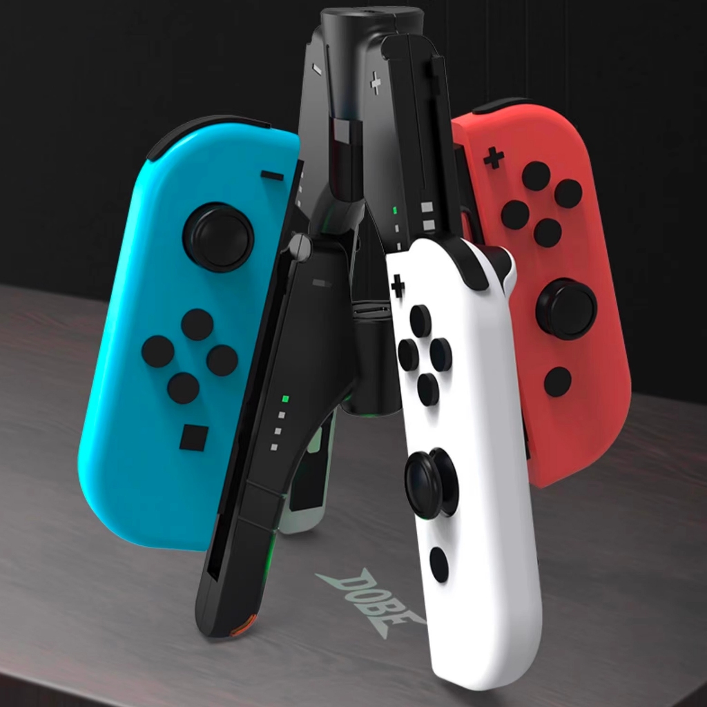 Grip Sạc Joy Con chữ V set 2 cái cho Nintendo Switch chính hãng Dobe