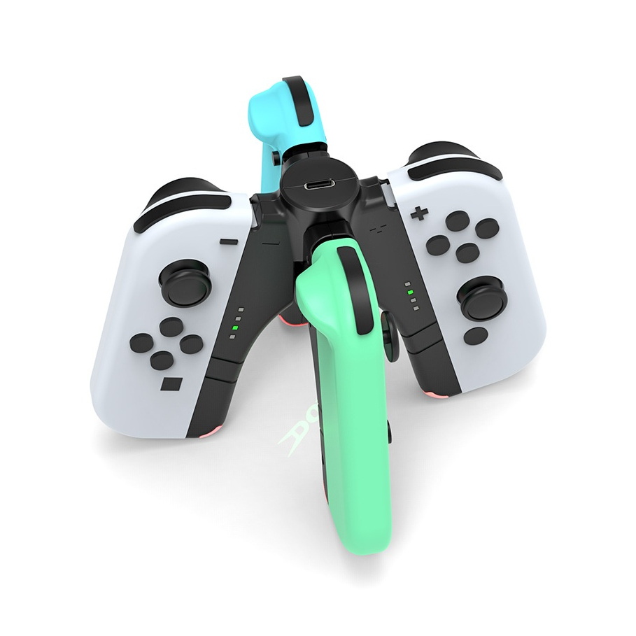 Grip Sạc Joy Con chữ V set 2 cái cho Nintendo Switch chính hãng Dobe
