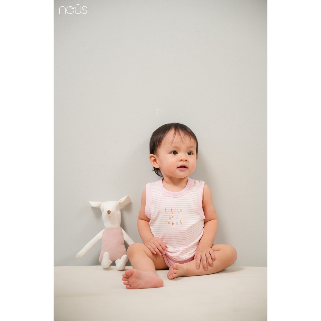 Bộ ba lỗ Nous dễ thương cho bé trái bé gái