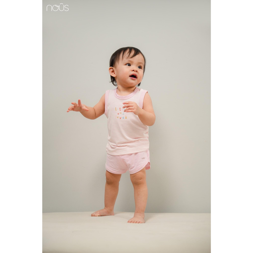 Bộ ba lỗ Nous dễ thương cho bé trái bé gái