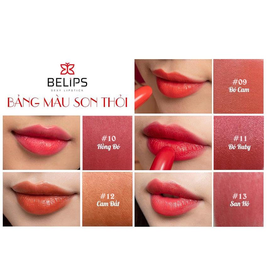 Son Thỏi Siêu Mướt Mềm Mịn Môi Belips Thiên Nhiên Không Chì An Toàn Cho Cả Bà Bầu Sexy Lipstick