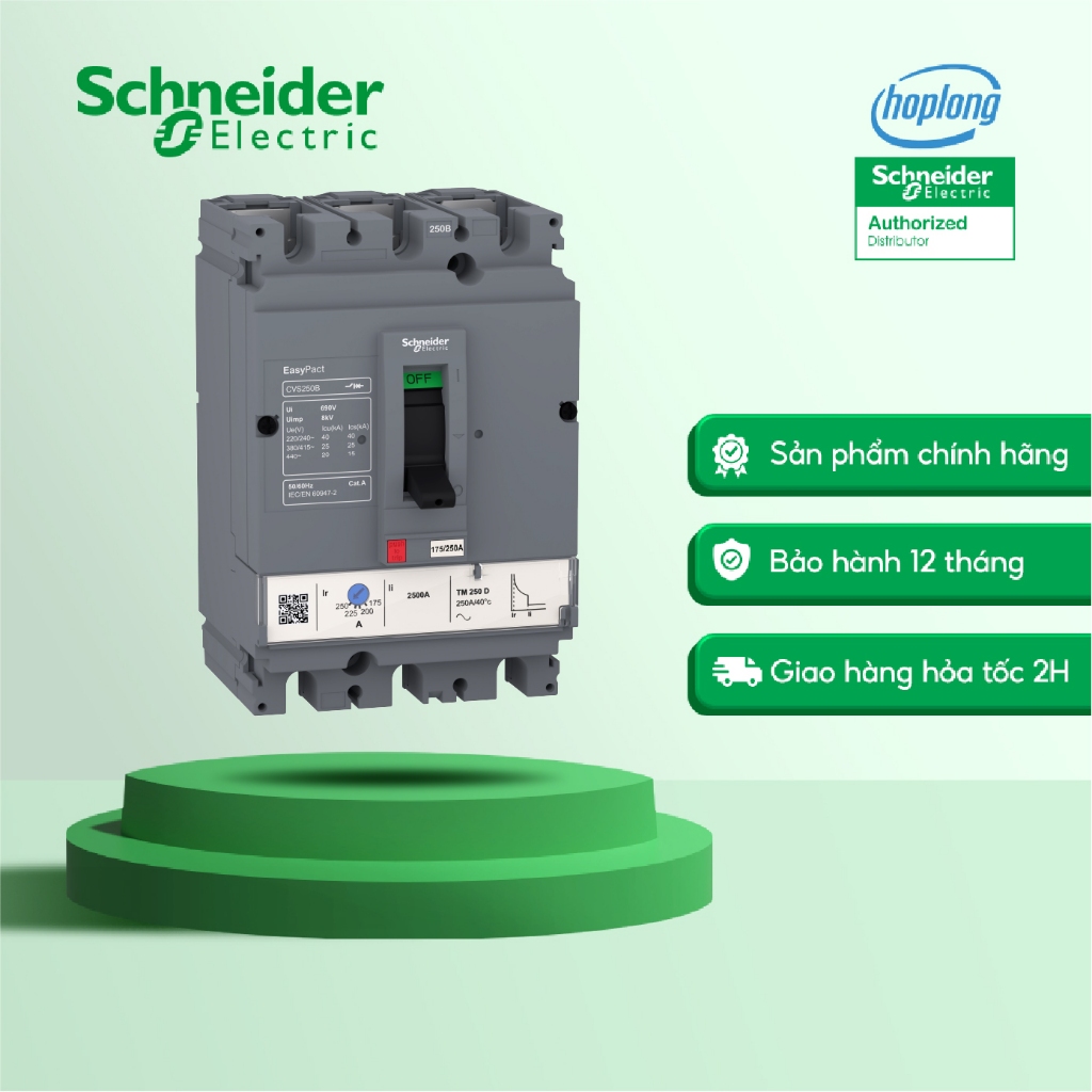 Aptomat MCCB LV510306 Schneider 80A - 3P - 690VAC