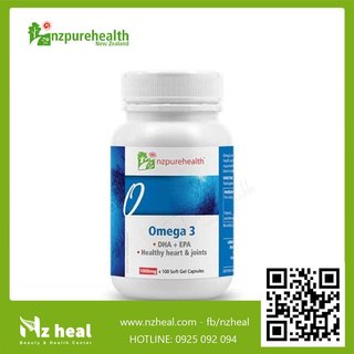 Viên uống dầu cá omega 3 nzpurehealth