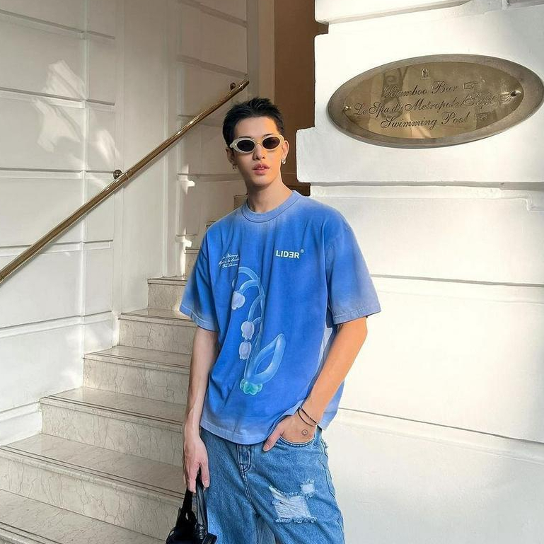 Áo Thun Unisex Hoa LIDER May Lily Tee, Chất Cotton 2 Chiều Form Cropped/Boxy