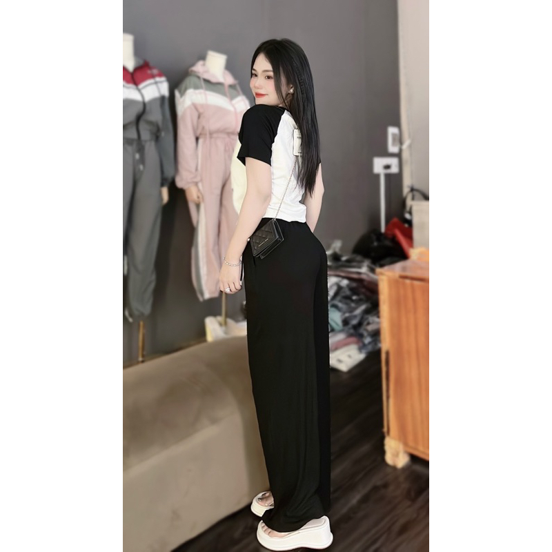 Set Bộ Suông Thun Cotton Gấu Lotso Quần Suông Vải Đẹp - HN Closet