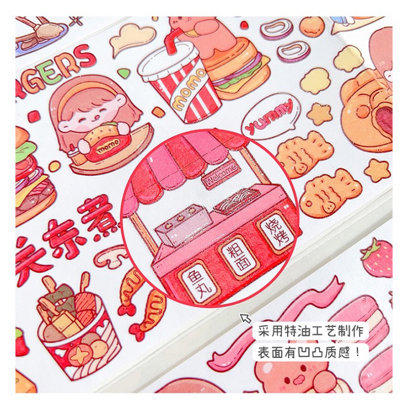 Hình dán dáng dài hoạ tiết hoạt hình dễ thương-Tiệm Ốc Sột