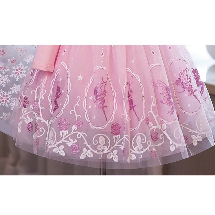 Đầm công chúa elsa cho bé gái dự lễ tiệc lễ hội halloween size 100-140 hàng nhập Quảng Châu