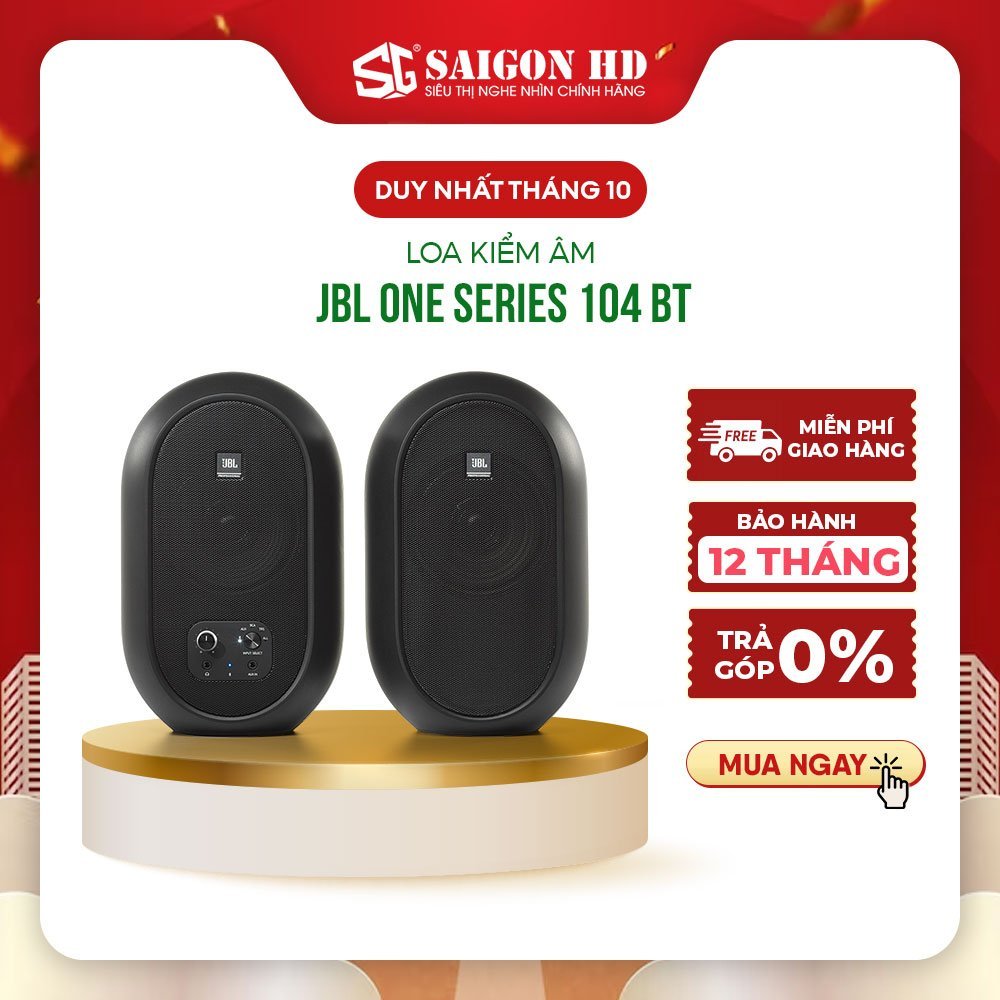 Bộ Loa vi tính kiểm âm JBL One Series 104 BT - Hàng Chính Hãng, Bảo Hành 12 Tháng