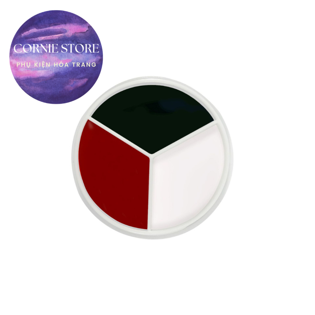 Bảng Face & body panting 3 ô - Vật phẩm màu hóa trang cosplay màu vẽ mặt màu vẽ cơ thể body hóa trang Cornie.Store