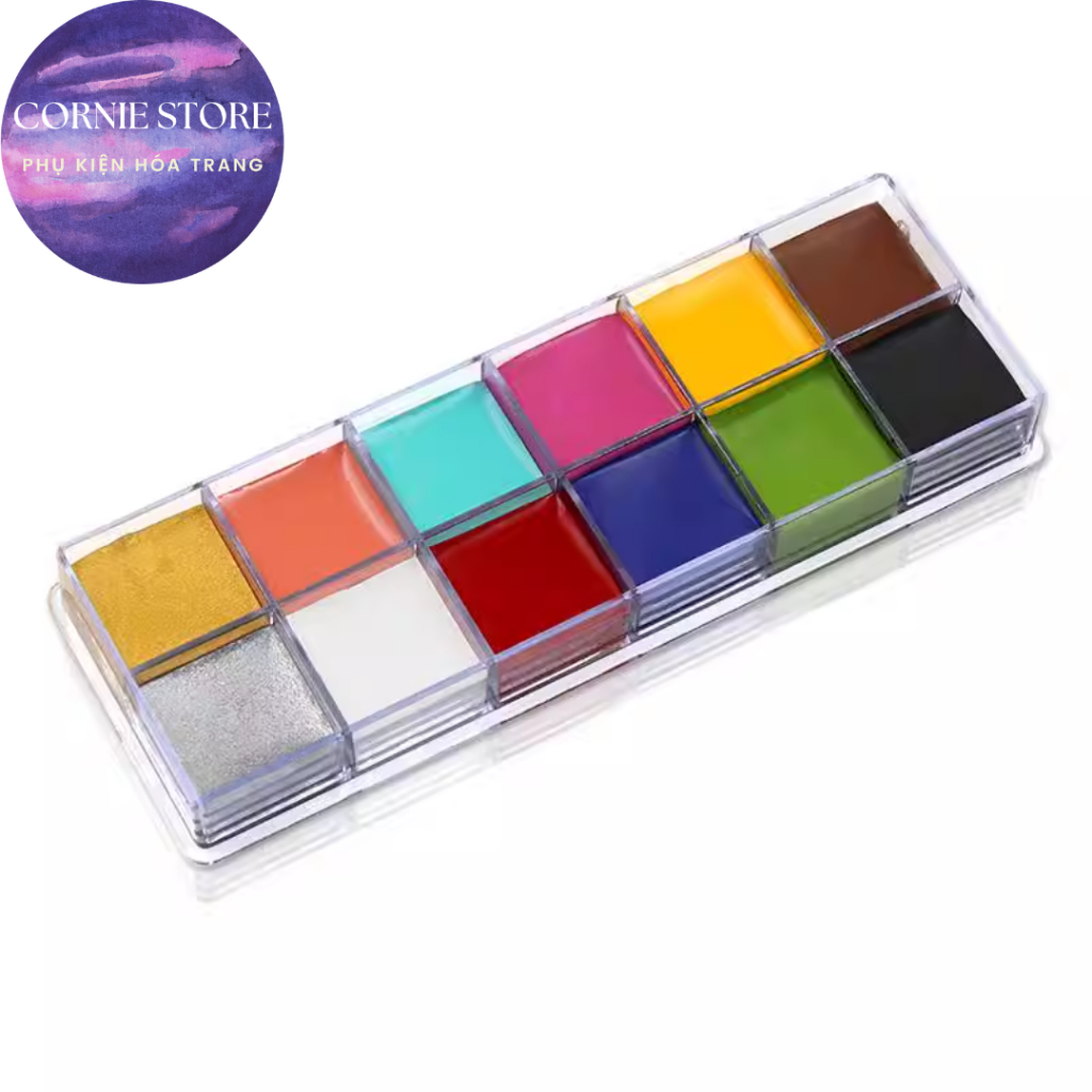 Bảng Face & body panting - Vật phẩm màu hóa trang cosplay màu vẽ mặt màu vẽ cơ thể body hóa trang Cornie.Store