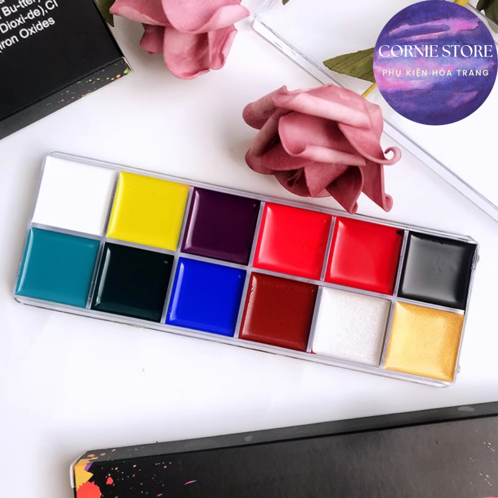 Bảng Face & body panting - Vật phẩm màu hóa trang cosplay màu vẽ mặt màu vẽ cơ thể body hóa trang Cornie.Store