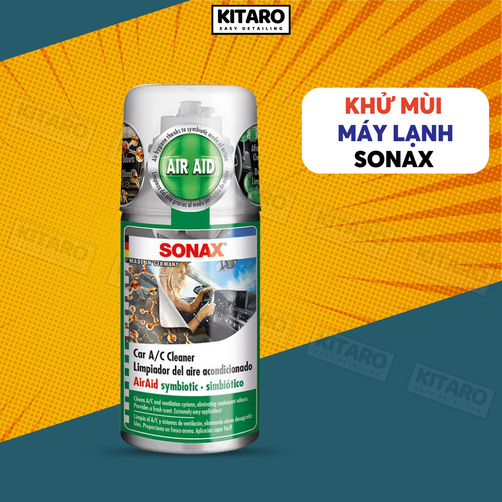 Sonax xịt khử mùi, diệt khuẩn nội thất xe hơi hương tươi mát