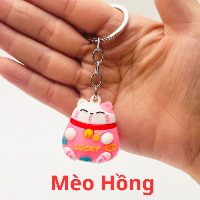 Móc Khoá Mèo Thần Tài May Mắn