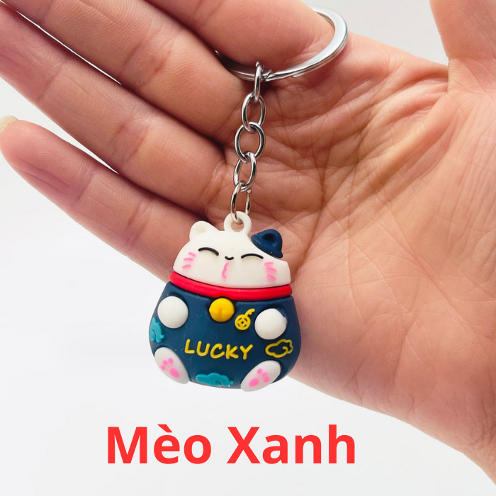 Móc Khoá Mèo Thần Tài May Mắn
