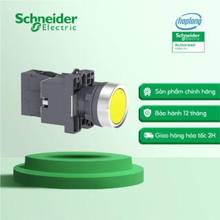 Nút nhấn có đèn schneider xa2ew35b1 màu vàng điện áp 24v ac/dc đường kính 22mm
