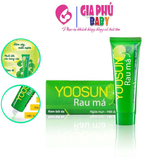 Kem bôi da yoosun rau má tuýp lớn 50g - dịu mẩn ngứa, ngừa mụn, mát da, tránh sẹo - tuýp 50g