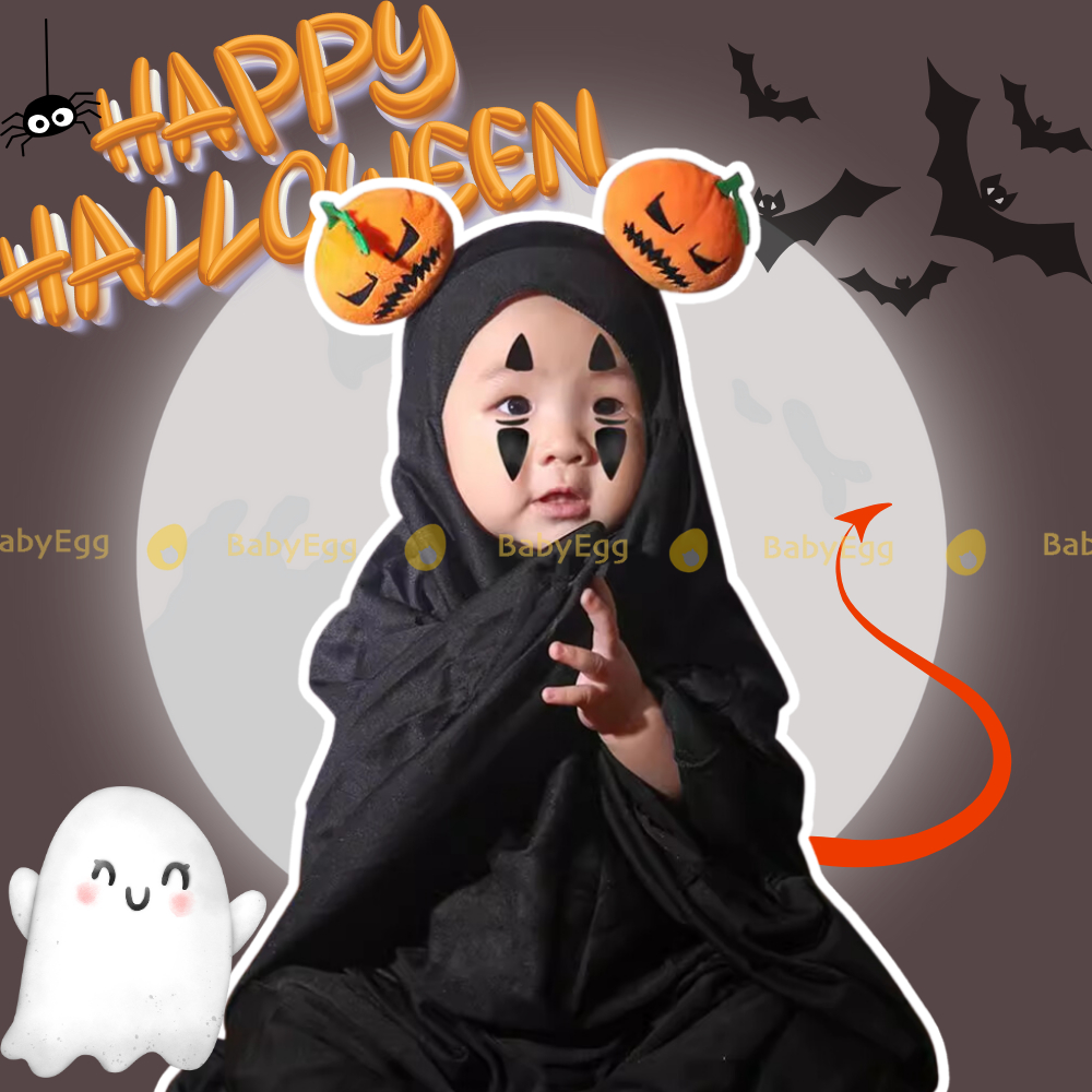 Vô diện trẻ em hóa trang HALLOWEEN gồm mặt nạ áo choàng găng tay cho người lớn, trẻ em Đồ chơi dịp lễ BabyEgg