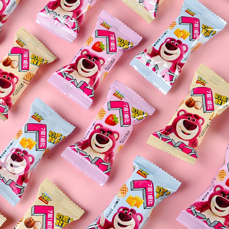 Bánh Xốp Gấu Dâu 3 Vị Phô Mai/ Dâu/ Hạt Dẻ