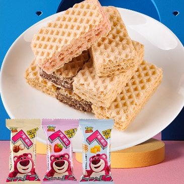 Bánh Xốp Gấu Dâu 3 Vị Phô Mai/ Dâu/ Hạt Dẻ