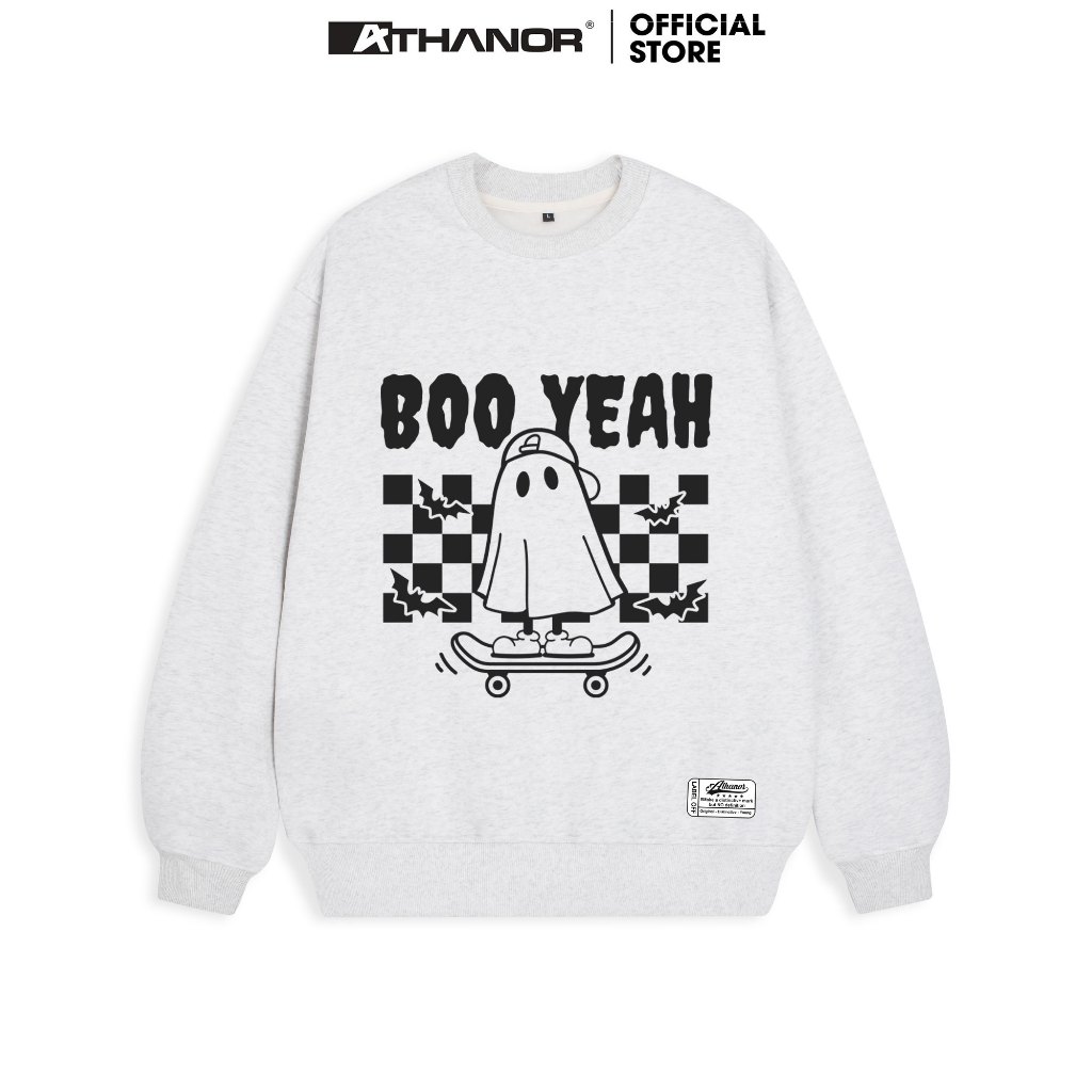 Áo Sweater ATHANOR Local Brand Halloween Season Dáng Rộng Nỉ Bông Unisex Mẫu TRƯỢT VÁN