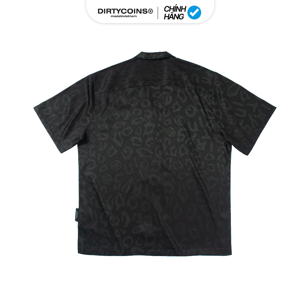 Áo Sơ Mi  Leopard All Print Shirt - Black