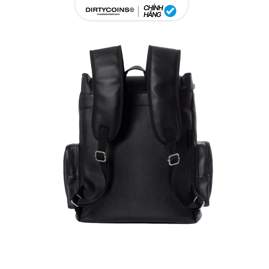 Balô  Signature Leather Backpack - Black