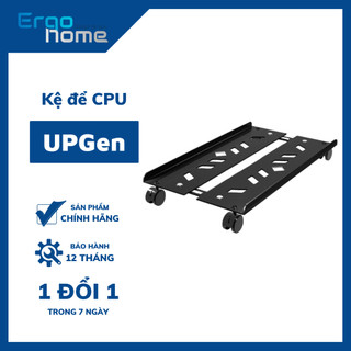Chân đế pc upgen p01 - chân để cpu - kệ đỡ cpu đứng có bánh xe và lỗ tản nhiệt không thấm nước