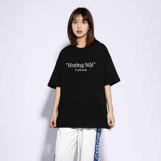 Áo thun nam nữ tay ngắn in chữ HƯỚNG NỘI, áo phông chất 100% cotton mềm mát LEE98
