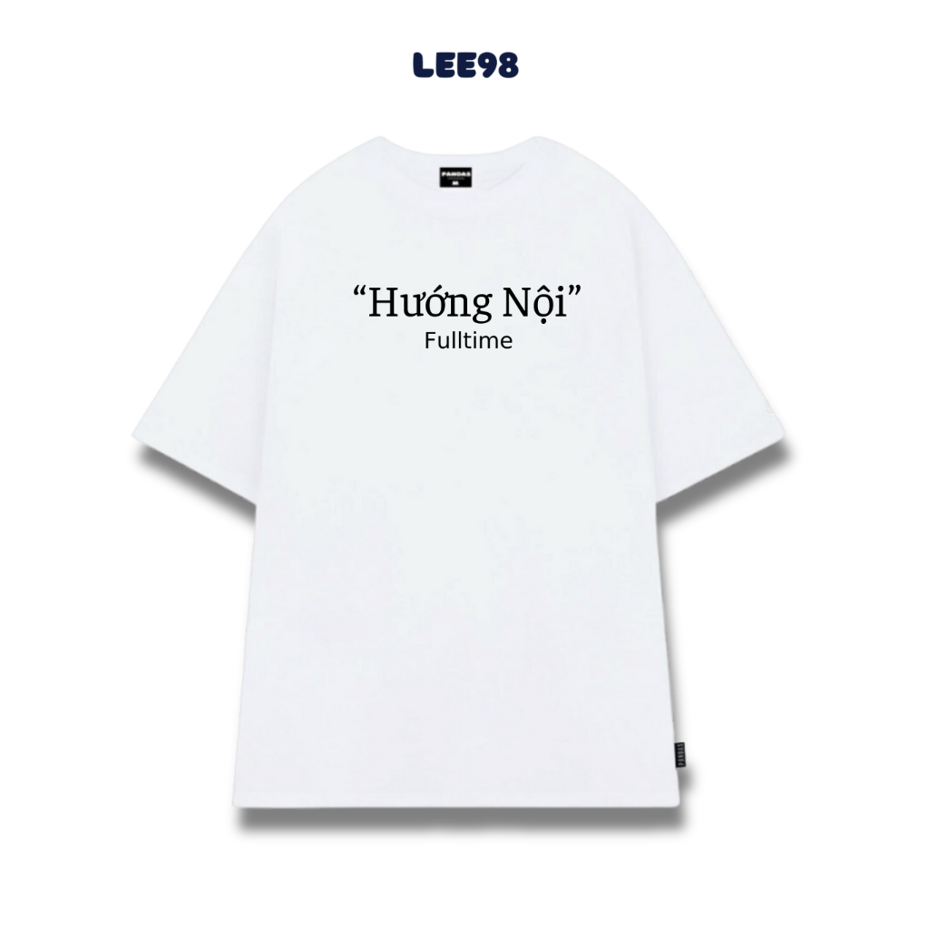 Áo thun nam nữ tay ngắn in chữ HƯỚNG NỘI, áo phông chất 100% cotton mềm mát LEE98