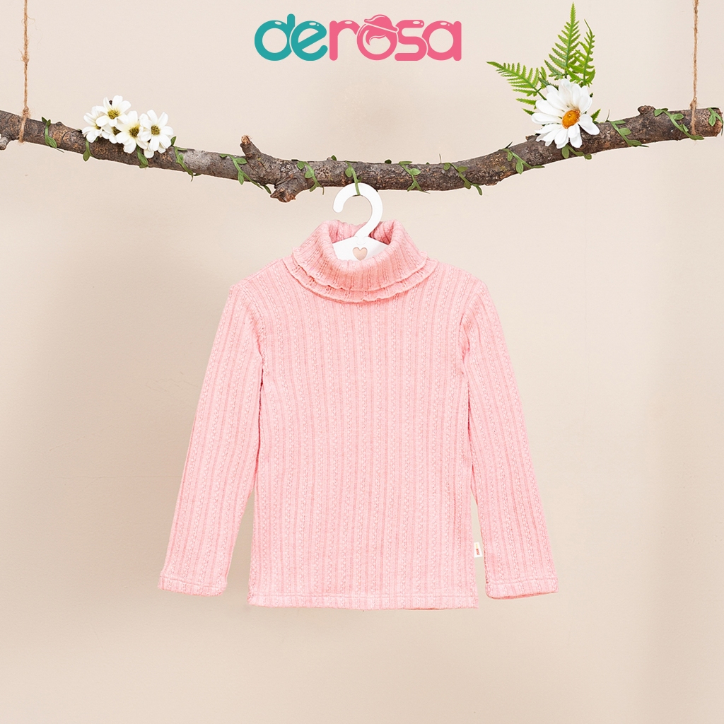 Áo len cao cổ bé trai và bé gái Derosa Kids cho bé từ 2 đến 6 tuổi AWKDZ840A - 842A
