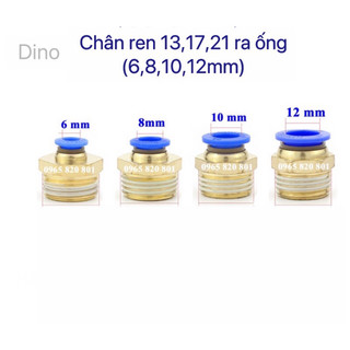 Ốc ren ngoài chân ren (13,17,21mm)ra ống (6,8,10,12mm)
