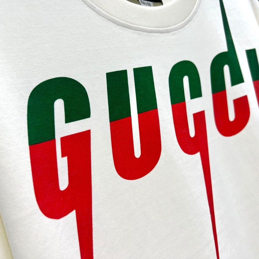 Áo Phông Tay Lỡ Gucci Tia Sét - Áo Thun Nam Nữ Gucci Tia Sét Form Rộng Siêu Đẹp Chào Hè 2023