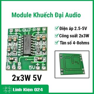 Module mạch khuếch đại âm thanh 2X3W 5V