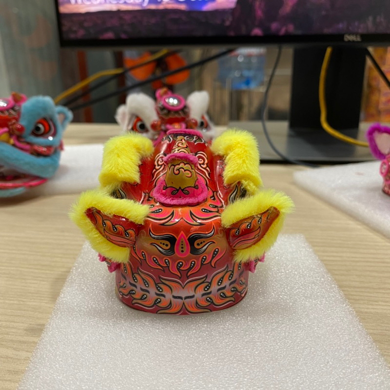 Đầu Lân Mini Trưng Bày Trang Trí Xe Hơi - Chế tác thủ công - Đường nét tinh xảo