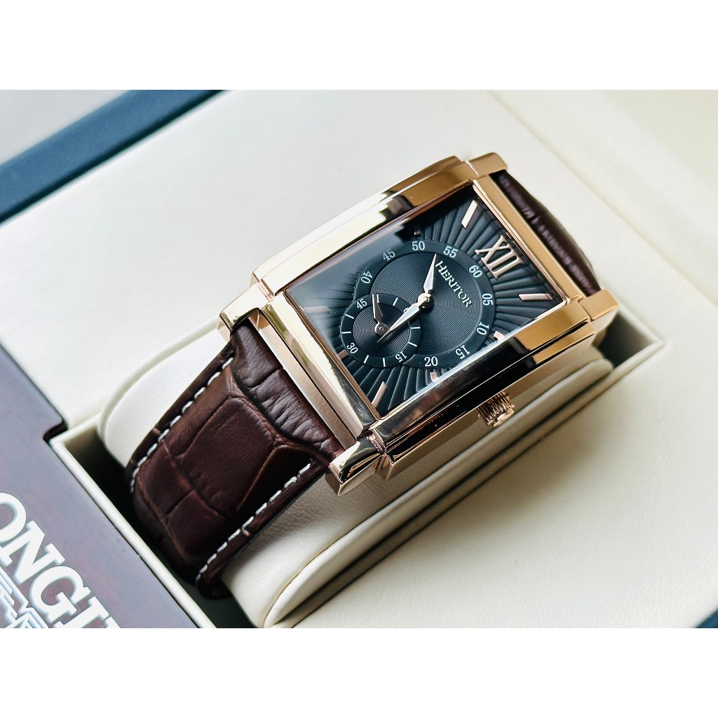 Đồng hồ nam dây da Heritor Frederick Automatic