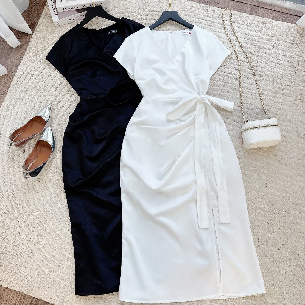 Đầm nữ bigsize đi tiệc, đi chơi sang chảnh, Đầm nữ bóp eo bigsize chất vải cao cấp cho nàng mập từ 50 tới 90kg