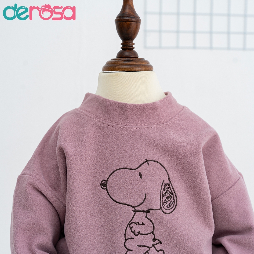 Bộ thu đông dài tay Snoopy Derosa Kids cho bé từ 2 đến 6 tuổi AWKDZ 794B