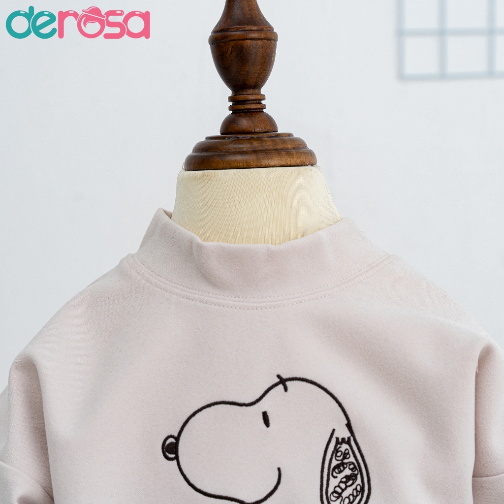 Bộ thu đông dài tay Snoopy Derosa Kids cho bé từ 2 đến 6 tuổi AWKDZ 794B