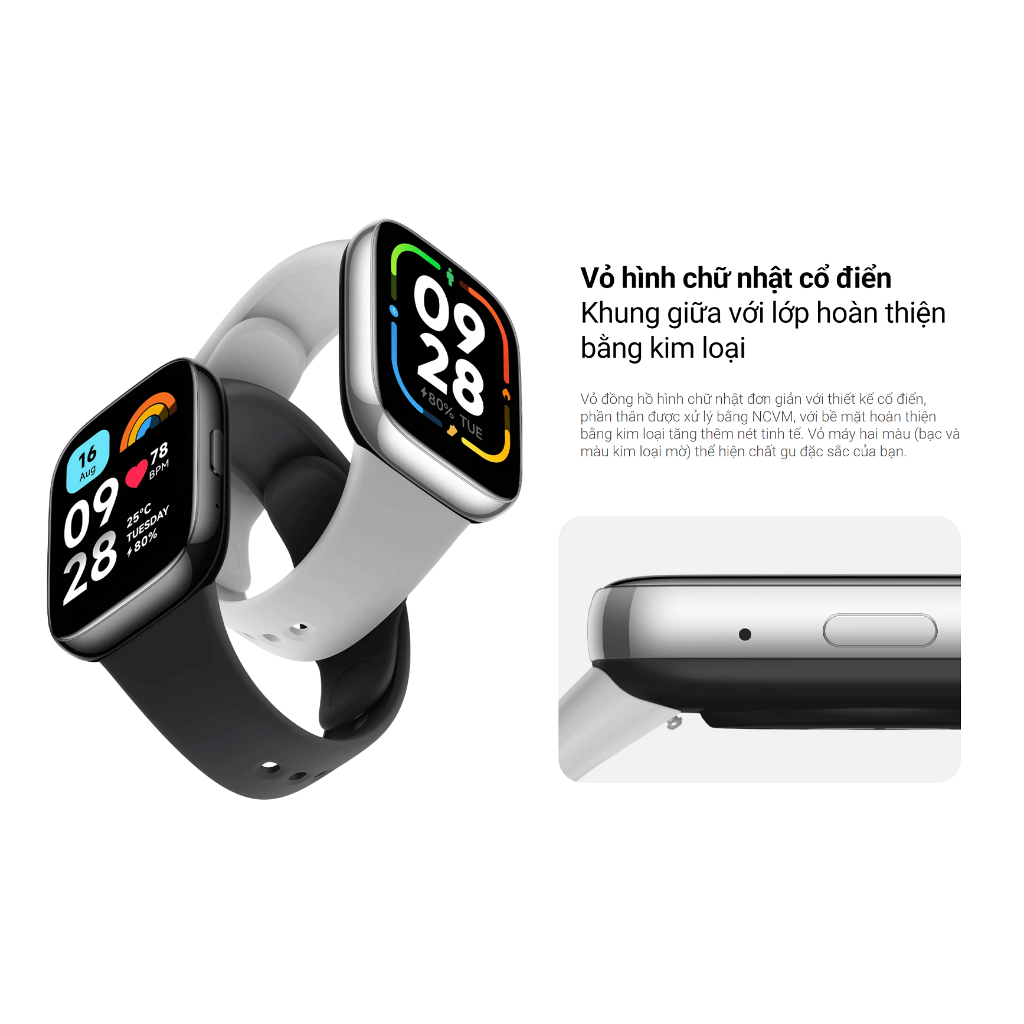 Đồng hồ Xiaomi Redmi Watch 3 Active Nghe/Gọi Màn hình LCD 1.83inch - Bảo hành 12 tháng chính hãng