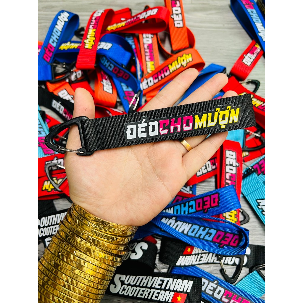 Móc Khóa Dây DeoChoMuon cà khịa đủ màu