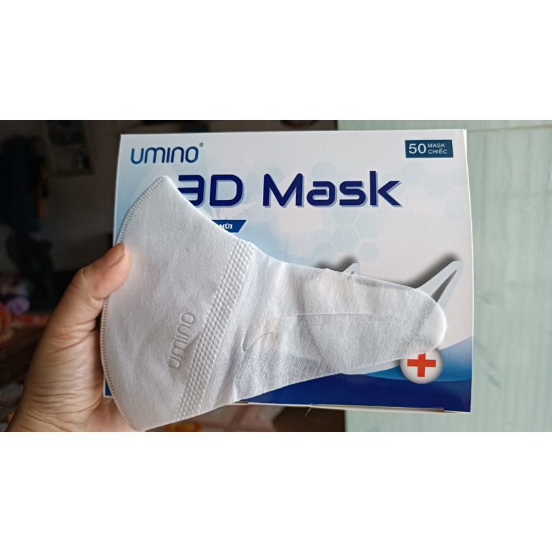 Hộp 50 chiếc khẩu trang 3D Umino chính hãng