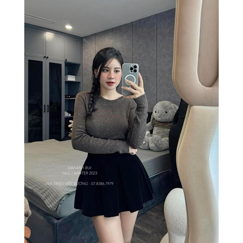 Áo thun dài tay hoa nhí 💐