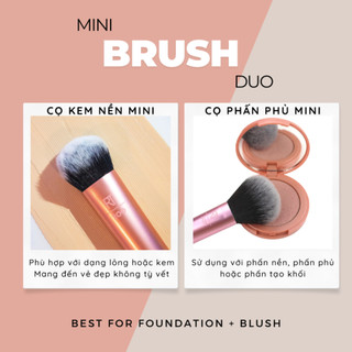 Bộ cọ trang điểm 2 cây Real Techniques mini brush duo