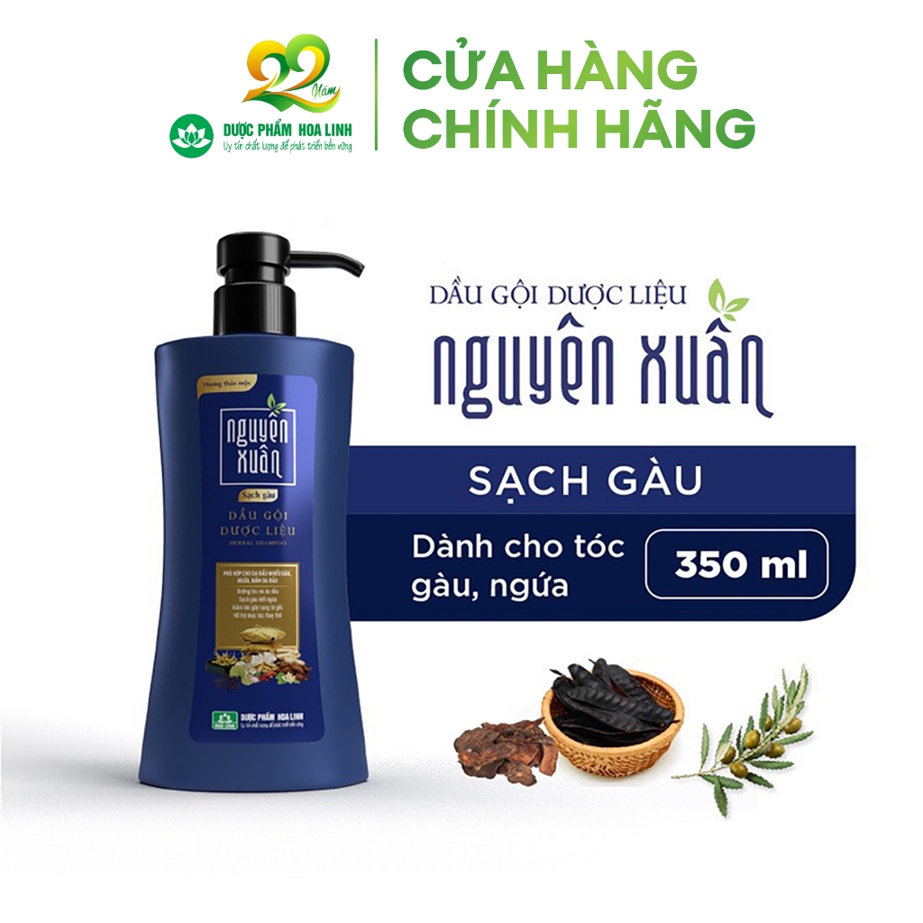 Dầu gội Dược liệu Nguyên Xuân Sạch Gàu 350ml Khuyến mãi 35ml