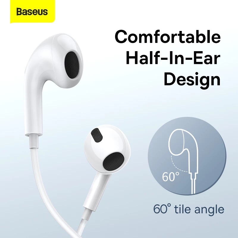 Tai nghe BASEUS C17 Type-C có dây có mic cho điện thoại thông minh chân Type C.