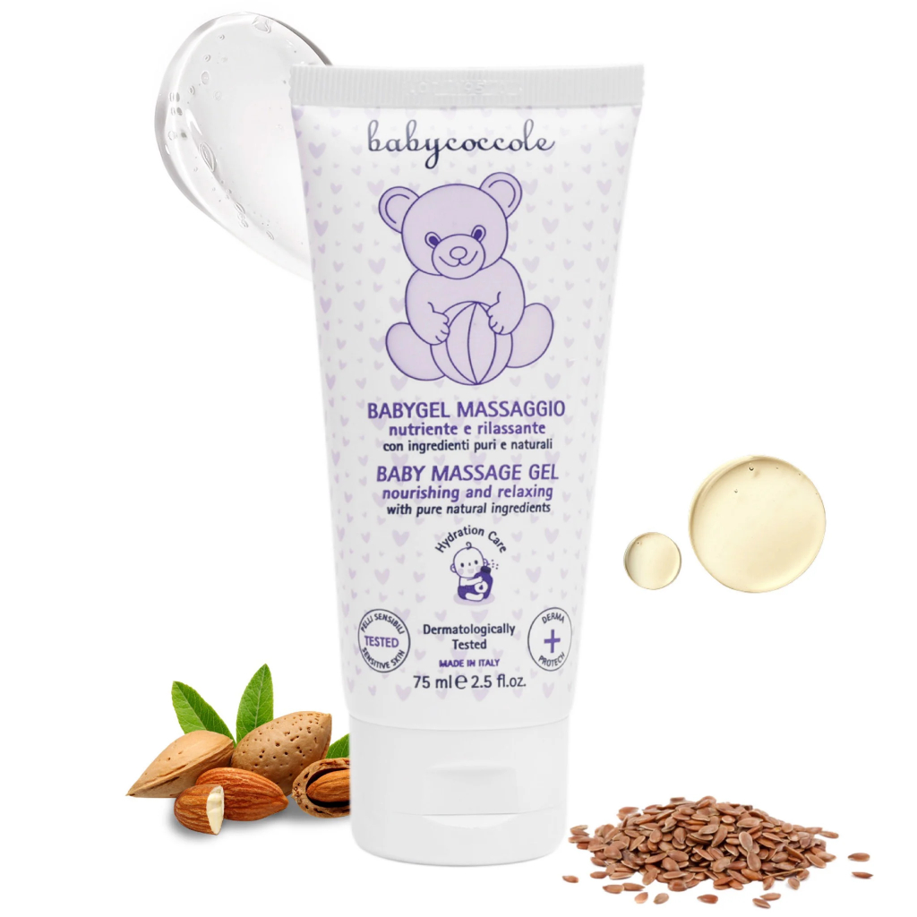 Gel Massage Chiết Xuất Hạnh Nhân Cho Bé Sơ Sinh Babycoccole 0M+ 75ml